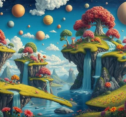 paisagens imaginárias, artistas autodidatas, pintura de paisagens, arte