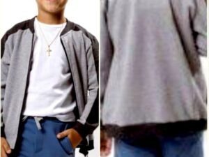3371 CONJUNTO CASACO E BERMUDA INFANTIL DE 6 À 12 ANOS