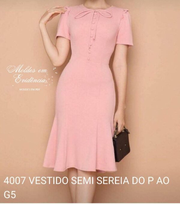 4007 VESTIDO SEMI SEREIA DO P AO G5