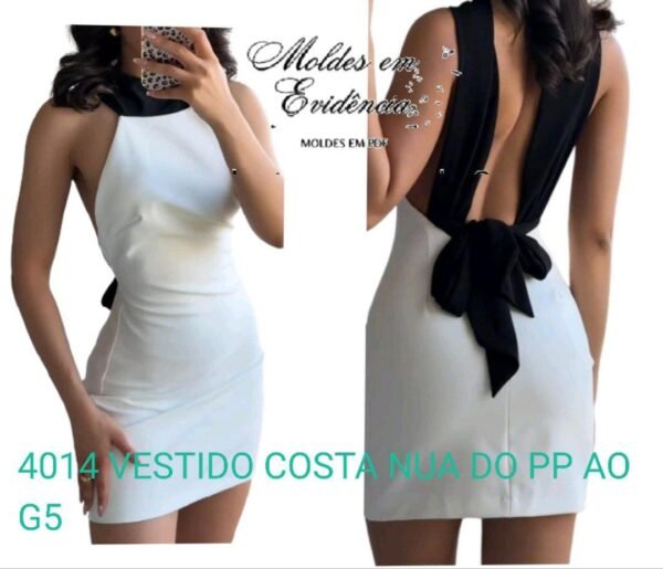 4014 VESTIDO COSTA NUA DO PP AO G5