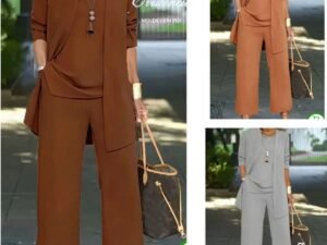 2023 CONJUNTO BLUSA, CARDIGÃ E CALÇA DO PP AO G5