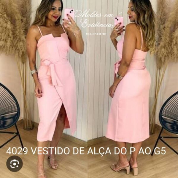 4029 VESTIDO DE ALÇA DO P AO G5